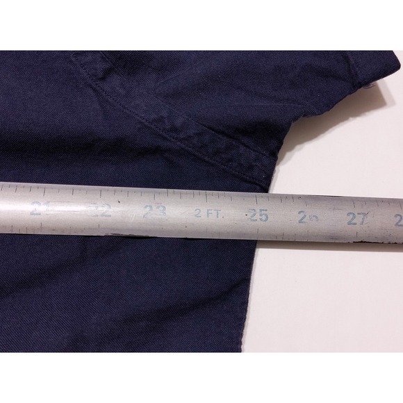 POLO RALPH LAUREN Short Sleeve Button Shirt Navy Blue XL ~ New - Picture 3 of 9